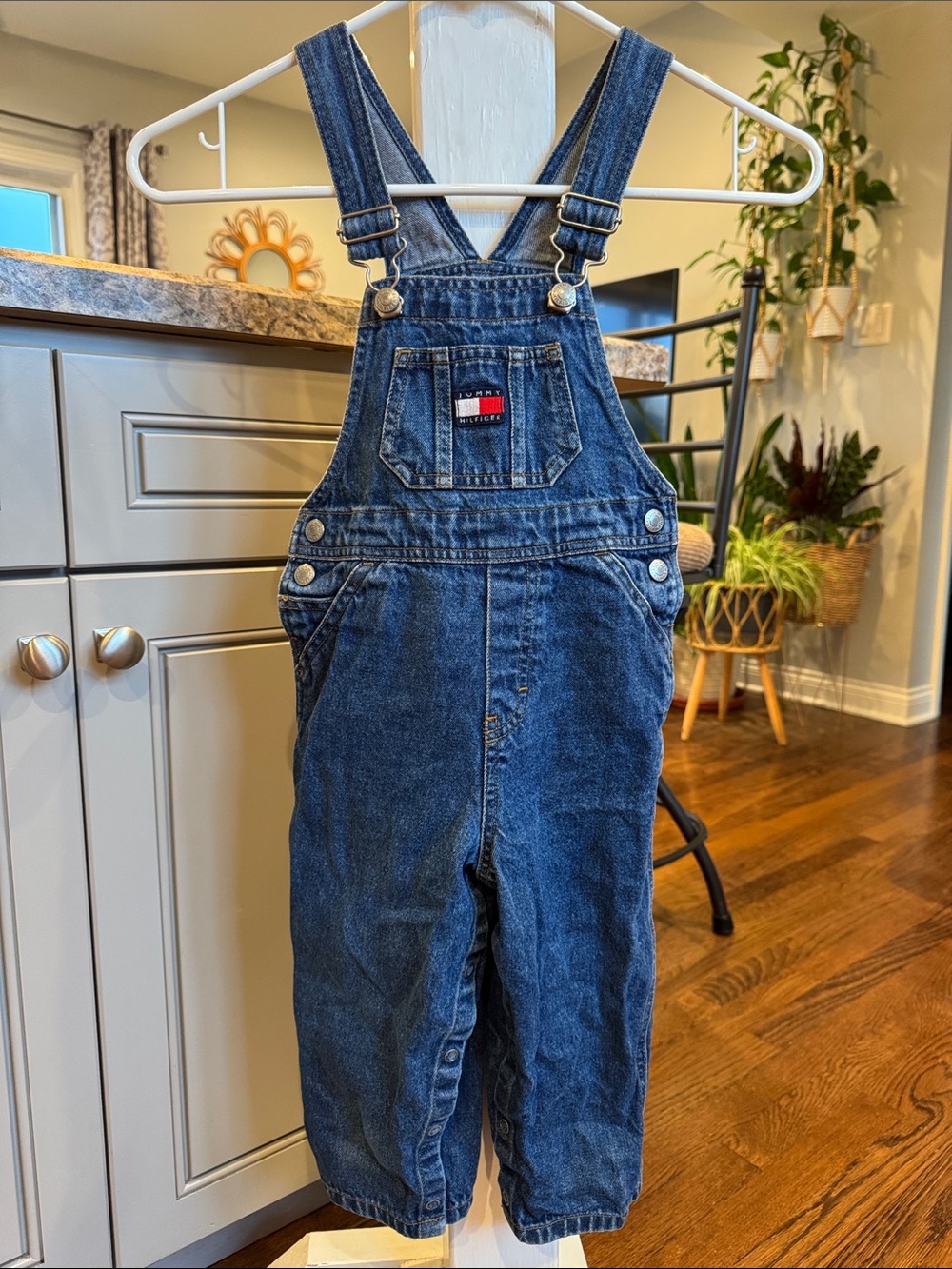 Tommy Hilfiger Dark Blue Denim Kids' Overalls size 2T